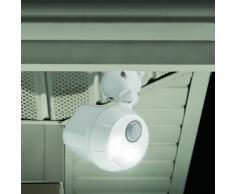 Mr Beams UltraBright - Foco LED inalámbrico a batería, impermeable, 300 lúmenes, sensor de movimiento, color blanco
