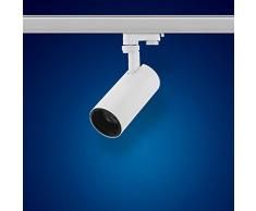 mext Electronic de 3 fases de alimentación carril Foco 20 W Foco LED 3 fases, s27 W Blanco Cálido para Sistema de raíles