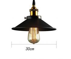 Retro Luz E27 Colgante de Vintage Industrial Lámpara de Techo para Corredor Porche Sala Comedor Cocina Dormitorio Estudio Balcón ø30cm