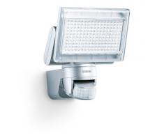 Steinel Xled Home 1 002688 - Foco sensor LED para exterior con detector de movimiento, 140° ángulo de detección, proyector con 12 vatios potencia, 920 lm luminosidad, 3700 K color de luz, color plata