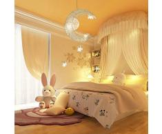 Lámpara de Techo - Homelava Lámpara Colgante LED luz cálida para Habitación de Niño,Color Plata