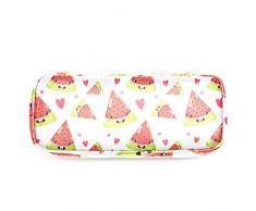 Estuche para lápices con diseño de calabaza y araña, para la escuela, la oficina, la universidad, la niña, para adultos, de Happy Halloween, color Multi07 19x7.5x3.8cm/7.5x3x1.5in