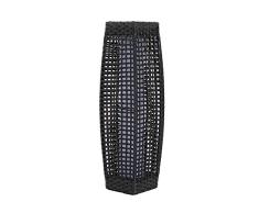Outsunny Lámpara Solar LED de Pie para Exteriores Hecho de Ratán PE 19x19x69cm Color Café
