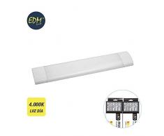 Regleta electronica LED 48w 121cm 4.000k luz dia 4200 lumens EDM