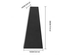 LYLF 10W LED Aplique de Pared Lámpara de Pared Interior Negro Con Diseño Moderno, Color Blanco Cálido, Adecuado Para Sala de Estar Dormitorio Estudio Pasillo Pasillo Hotel etc[clase energética A +]