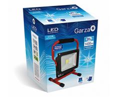 Garza Lighting - Foco proyector COB LED portátil para uso exterior, potencia 20W, luz neutra 4000K, protección IP65