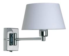 Armada - Lámpara de pared con brazo articulado (sin pantalla), cromado brillante