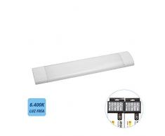Regleta electronica LED 48w 150cm 6.400k luz fria 4200 lumens EDM
