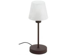 Trio 595500124 Serie 5955 - Sobremesa, bombilla excluida, E14, 40 W, 230 V, A++, E, IP20, 32 x 12 x 12 cm, diámetro 11 cm, metal, óxido