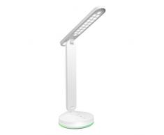 ALOTOA Lámpara de escritorio de LED Control sensible al tacto Moder Design Lámparas de mesa Lámpara plegable portátil Dimmable, 3 niveles regulable, batería de aluminio incorporada, luz colorida del ciclo, lámpara del cuidado