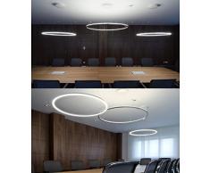 LightInTheBox - Alarma Caja Colgante lámpara LED, diseño moderno de anillo de Principal lámpara de techo Flush montaje, lámpara de techo Araña Iluminación para salón dormitorio comedor