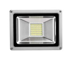 30W 2400LM LED Luz De Inundación Impermeable 12V Dispositivo De Ventilación Luz De Pared De Reflector Al Aire Libre para Jardín, Patio, Garaje, Almacén, Patio, Parque, Jardín, Azotea, Patio De Juegos