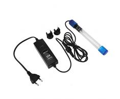 Fdit UV Lámpara de Tanque de Peces Lámpara Esterilizador Lámpara Bactericida Luz para Tanque de Acuario 220-240V UV de 5W 7W 9W 11W 13W(UV-7)