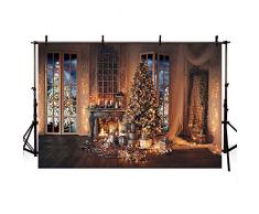 MEHOFOTO - Cadena de Luces para árbol de Navidad de 2,13 x 1,52 m, Ideal para decoración de Fiestas de cumpleaños, Fiestas, etc.