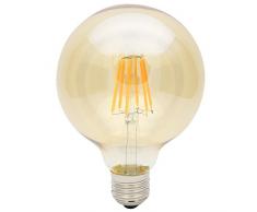 6X E27 Bombillas Edison G95 Bombilla Vintage 6W LED Retro Blanco Cálido 420LM Sustitución del Incandescente 60W AC85-265V