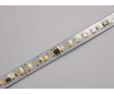 Rollo de 5 metros de Tira de Luz LED Directa a 220v. Color Blanco Frío (6500K). Impermeable. Corte cada 10cm. A++