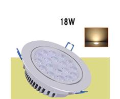LED Focos Empotrables, 18W Comercial De Alta Potencia Foco Empotrable Led Techo, Cut-Out (130-150mm), Todo El Aluminio Sala De Estar Focos (diámetro: 158 Mm) (Color : Warm light(10pack))