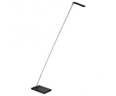 Fabas 3148-10-101 - Lámpara de pie led (6 W, altura regulable, hasta 143 cm), color negro y cromado