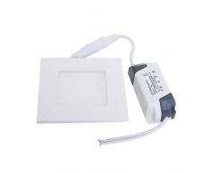 THG 3W Square 13.5 * 10cm empotrada L¨¢mpara de luz Panel D¨ªa Blanco LED Luces pendientes Luz de techo