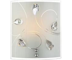 globo 40414-1W Alivia - Lámpara de pared (E27, 60 W, níquel mate)