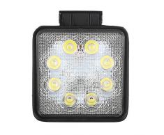 amzdeal® 2 X Foco Trabajo bombillas led DC 10-30V 24W 8 LEDs 6500k IP67 Faro de Trabajo, lamparas de pie, focos led, luz led, Lámpara Foco Reflector Para Trabajo Lámpara de trabajo Foco proyector, fluorescentes led, bombillas