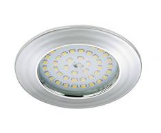 Briloner Leuchten luz LED empotrada, foco 5 W, apto para baño IP44, bombillas de bajo consumo, clase de eficiencia energética A +, cromo 7206-018