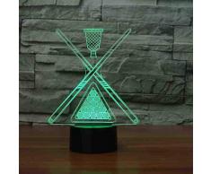 Billar 3D Night Light Usb Led Escritorio Lámpara De Mesa Baño Decoración Bebé Sleep Lighting Niños Regalos Luminaria