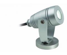 Firstlight - Foco LED de pared o suelo (3 W, IP68, resistente al agua, aluminio), color blanco