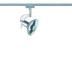 Paulmann 96845 corriente Sistema de raíles, metal, GU10, Plata