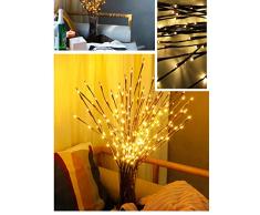 LED Bombilla de rama, winnes 20 ledes Luz ramas blanco cálido ramas decorativas LED filiales batería Alimentado por decorativa luces para Home Room Decor de blanco cálido, 5 unidades