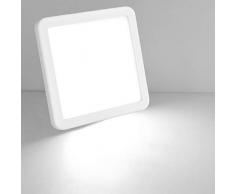 8W Luz de techo empotrada empotrada LED Cuadrado Ajustable Downlight Panel Iluminación Cocina Baño Corredor Tamaño del agujero 5-10CM 6500k