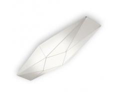 Olé by Fm Iluminación - Aplique de pared/plafón 2 luces, colección Polaris. Tela elástica lavable. Color Blanco.