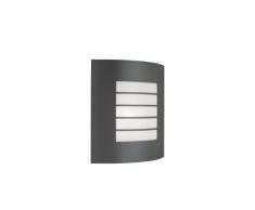 Massive Oslo - Aplique, iluminación exterior, corriente alterna, E27, 60 W, plástico, color antracita