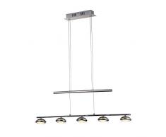 Lámpara de techo LED Style Home Pendelampe techo lámpara D48046 superior ajustable 5 * 5W luz blanca cálida