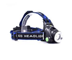 WWWJ Lámpara de Cabeza Recargable con antorcha de atenuación LED, Cabeza Recargable, luz de Cabeza Liviana portátil de inducción, Reflector súper Brillante para Acampar, pasear Perros, Excursionismo,
