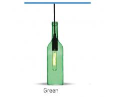 V-TAC SKU.3767 Lámpara Colgante forma Botella, 60W, Verde, 72 x 280 x 1150 mm