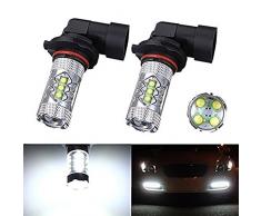 katur 2pcs 9005 HB3 80 W CREE LED proyector blanco coche Auto DRL Luces de Conducción Diurna Faros Antiniebla Lámpara Bombilla