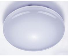 zeyun – Lámpara LED de techo lámpara de pared con iluminarán Detector de movimiento, Modern Design Sensor Lámpara para el pasillo, salón, 25 W, 4000 K, aluminio