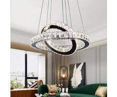 LED Cristal Colgante de luz Regulable Con control remoto Moderno Araña Luces Creativo Diseño Lámpara colgante Altura ajustable para Sala estar Mesa de comedorLuz Cocina Loft Dormitorio Estudiar