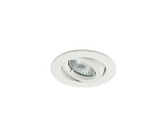 Ansell ATLVOG/IP44/W blanco IP44 la línea foco empotrable para techo con GU10 (corriente) y MR16 (de bajo voltaje) en portalámparas con