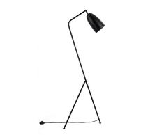 Black Velvet Studio Lámpara pie Mr Smith Metal, Color Negro, Aire Retro, 150x32x32 cm.
