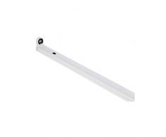 Regleta Para Tubo 1xt8 Led Mica 150cm Blanca 151x4,5x3,3