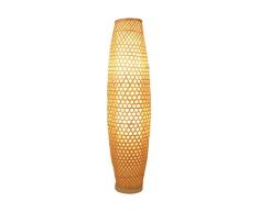 Zytyek Lámpara de pie Salon Lámpara de bambú del sudeste asiático Creativo japonés Tatami de bambú de la lámpara Decoración Sala Club de Dormitorio Estudio de bambú Arte de la lámpara (Size : M)