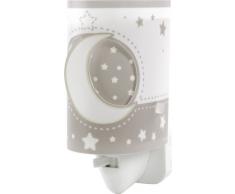 Dalber 63235LE Moon and Stars, Luz nocturna Luna y estrellas gris, bombilla LED incluida, Clase de eficiencia energética A++