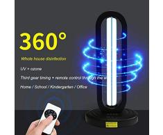 LALEO Lámpara De Desinfección UV De Ozono De 38 W, Bombilla Esterilizadora De Cuarzo De 220 V, Lámparas Ultravioleta para El Hogar, Esterilizador De Luz Germicida UVC