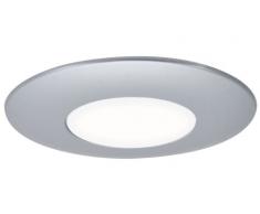 Paulmann 98988 IP65 - Juego de focos LED de metal y plástico (0,25 W, 230 V, 84 mm), color níquel satinado y ópalo