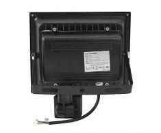 Leetop 50W blanco cálido Lámpara de inducción Sensor de infrarrojos PIR Motion Cuerpo Flood luces LED, IP65 impermeable jardín LED de seguridad foco (almacén de reino unido local)