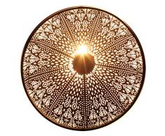 albena shop 71-6300 Rina oriental lámpara de pared estilo marroquí ø 48 cm metal negro/oro interior