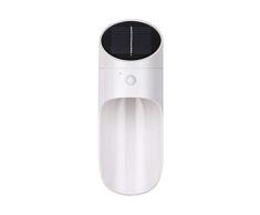 LTAYZ Energía Solar LED Inducción Reflector Césped Farola Impermeable Decorativo Blanco cálido Frío Blanco Iluminación Exterior Patio Jardín Lámpara de Pared,Whitewhitelight6500K