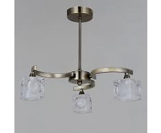 natsen® LED de techo lámpara araña colgante Leuchten lámpara de piso Cristal t3818j blanca cálida G9